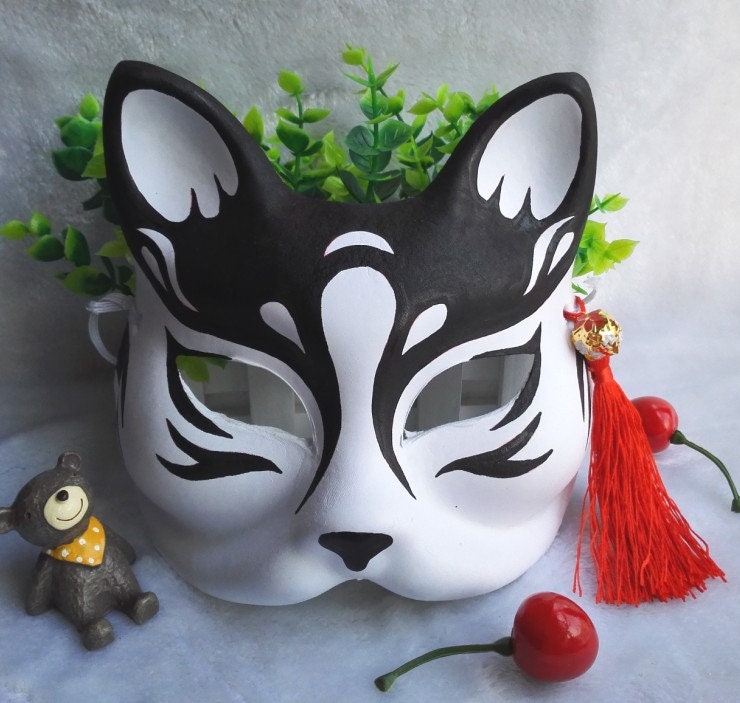 Buy Fox Cat Mask Kitsune Hand-painted Anime Manga Movie Cosplay Online in India - Etsy Buy Fox Cat Mask Kitsune Hand-painted Anime Manga Movie Cosplay Online in India - Etsy