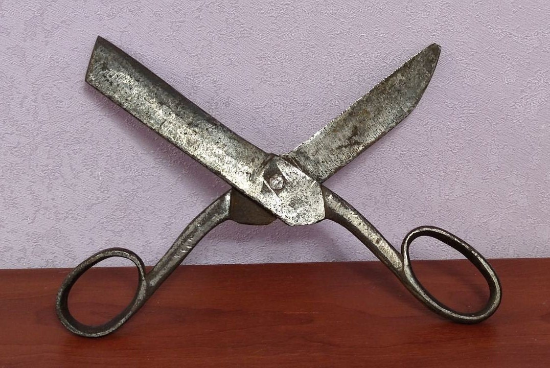 Old Soviet children's scissors Donkey and scissors in a case original USSR