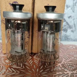 2pcs GU-50 (ГУ-50)Soviet power pentodes/M.quad/Soviet radio tubes/Vintage vacuum tubes/Retro TV radio tubes/electronic tubes/New