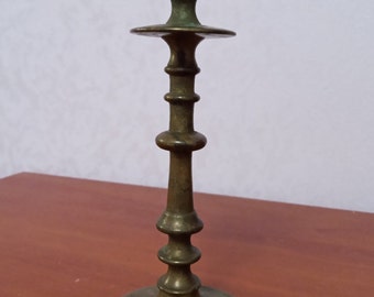Vintage Brass Candlestick Candle Holder Home or Garden Forged Metal