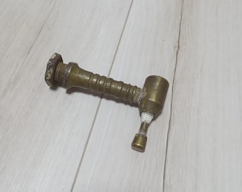 Vintage Brass Faucet, Retro Style Plumbing, Rustic Decor