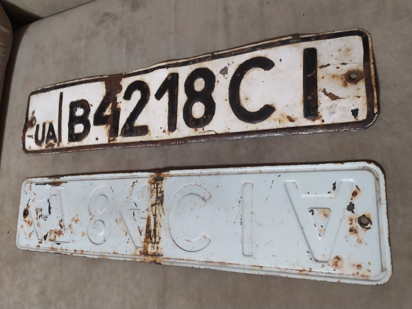 Old License Plates Soviet Plates Vehicle Registration Numbers