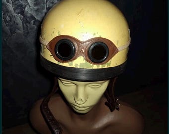 Casco de motocicleta vintage de la RDA, talla 55, casco tipo jet para protección contra impactos, Rehnania