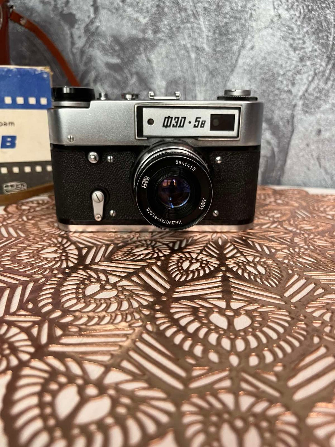 Vintage Camera FED 5 V. Soviet Camera 1986. Vintage Film Camera ...