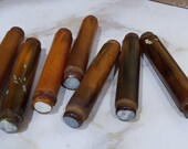7 Bakelite rods for door handles.Vintage door handle details.Antique blanks for door handles made of high quality plastic.1940s.