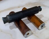3 Bakelite rods for door handles.Vintage door handle details.Antique blanks for door handles made of high quality plastic.USSR. 1940s.