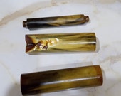 3 Bakelite rods for door handles.Vintage door handle details.Antique blanks for door handles made of high quality plastic.USSR. 1940s.