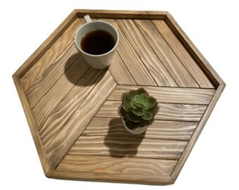 Handmade serving trays coffee table tray | serving tray with handles | serving trays for home