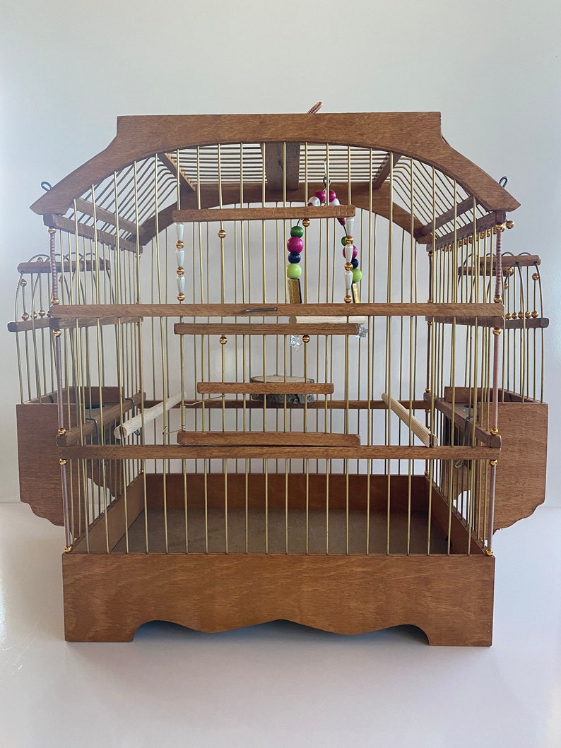 WOODEN BIRD CAGE / Parakeet Cage / Goldfinch Cage / Canary Cage