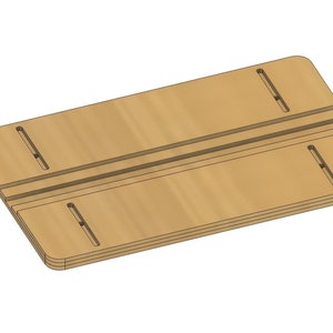 Adjustable model tank track assembly jig | Laser cut files | 2D DXF template files | Glowforge