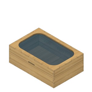 Schaukasten | Schmuckkästchen | Geschenkbox | 3mm, 4mm, 5mm, 6mm Dick | Laser cut Dateien | 2D DXF SVG PDF Digitale Dateien