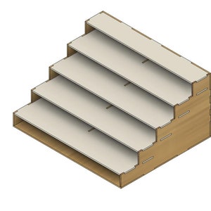 Display Stand | Counter Display Stand | Laser cut files | 3mm, 4mm, 5mm, 6mm | 2D DXF SVG files | Glowforge