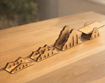 Percorso a ostacoli per RC Rock Crawler: file per taglio laser (DXF SVG PDF) / Percorso roccioso per Axial SCX10 Traxxas