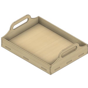 Serving tray | Flat tray | Laser cut files | 6mm 3mm thick | 2D DXF files | Glowforge