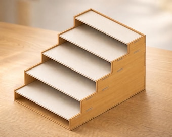 Counter Display Stand - 20cm: Laser Cut Files (DXF SVG PDF) | Shop Product Retail Display