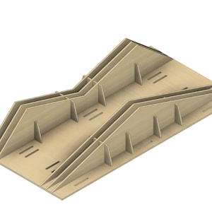 Rock Crawler Äxte überqueren Hindernis | 3 und 6mm | Modellbau Laser cut Dateien | Einstellbare Positionen | 2D DXF SVG-Dateien | Glühschmiede