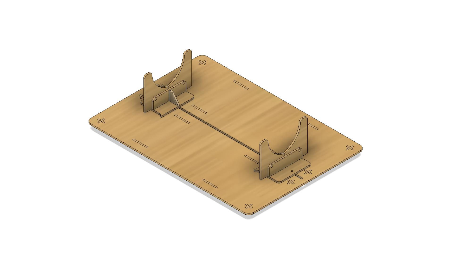 Hobby Model Ship Holder Laser Cut Files 2D DXF Template Files