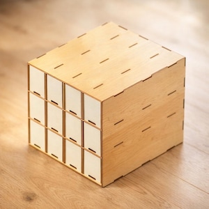 Trading Card Storage Box – Kallax Insert: Laser Cut Files (dxf svg pdf) | MTG Pokemon TCG