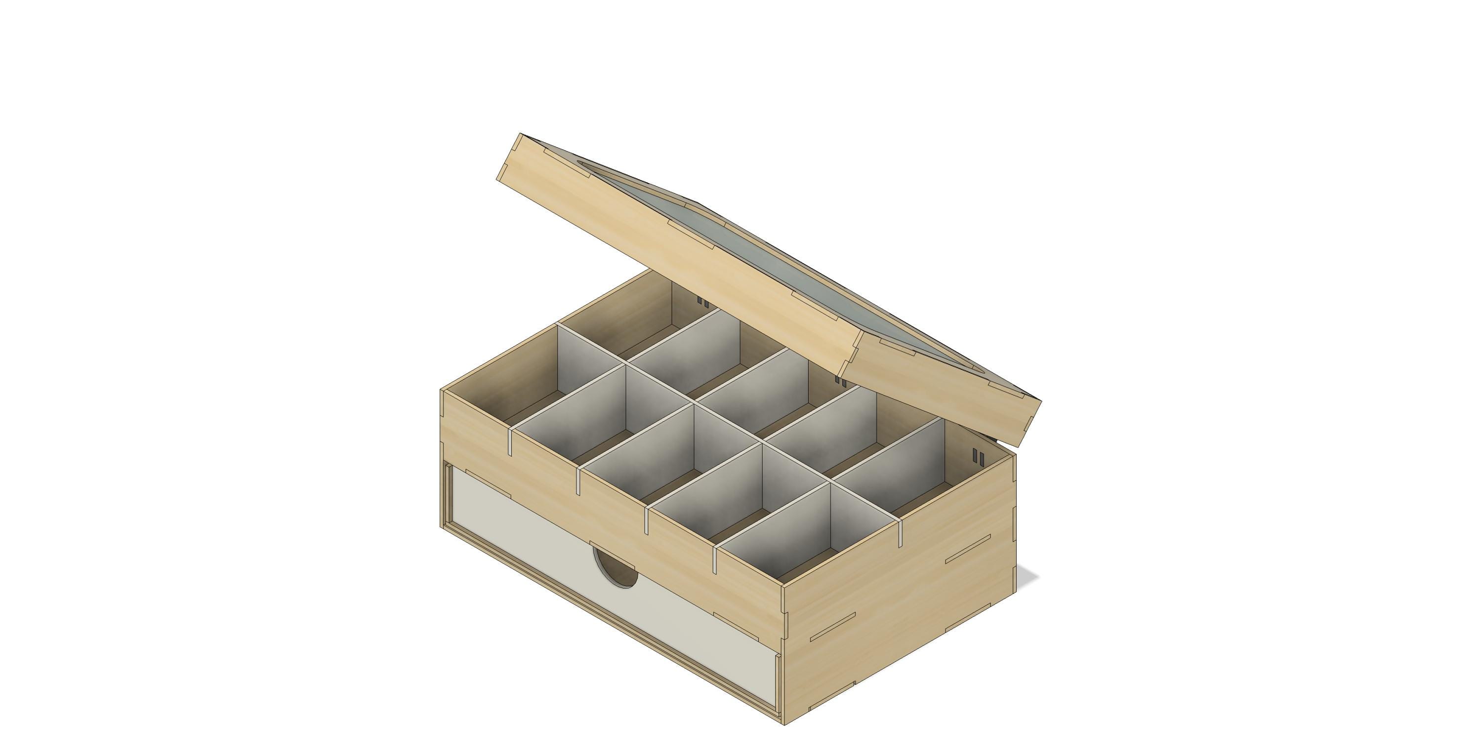 Watch box | Jewelry box | Gift box | 3mm, 4mm, 5mm and 6mm Thick | Laser cut files | 2D DXF SVG Digital Files