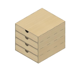 Beautiful 4 drawer card storage unit - Kallax unit compatable - ideal for  card game cards, baseball cards, playing cards etc