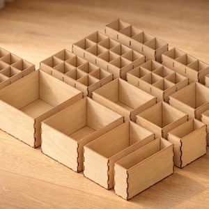 Drawer Dividers – Ikea Compatible: Laser Cut Files (DXF SVG PDF) | Custom Drawer Organizer