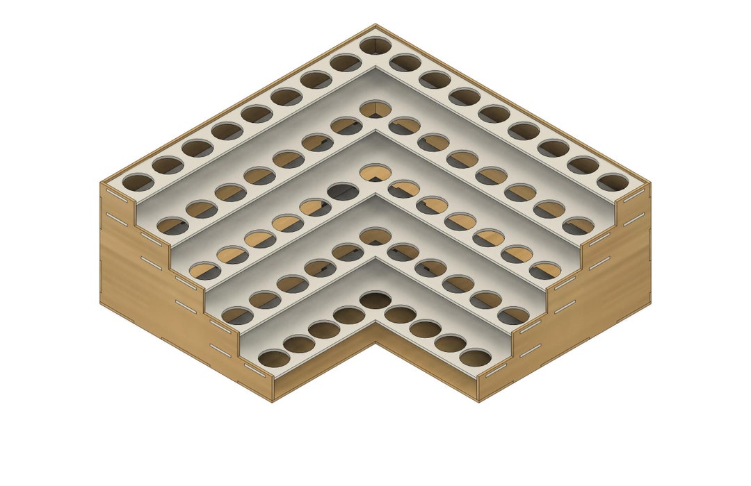 Configurable Hobby Corner Paint Rack / Shelf | Laser Cut Files ...