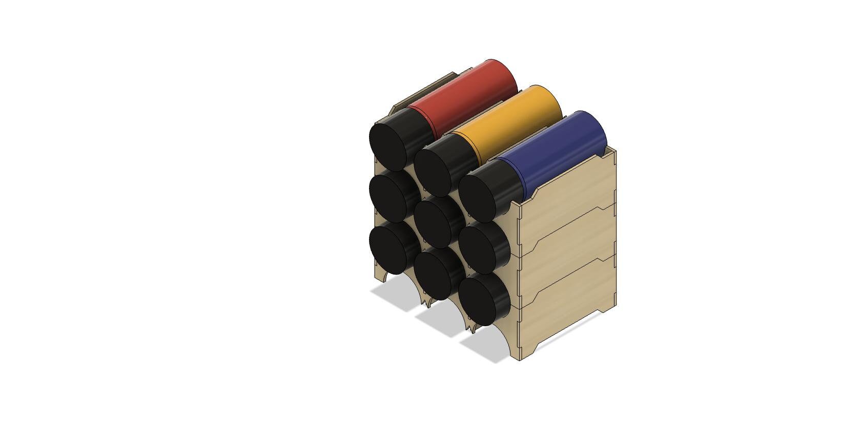 Spray Can Holder Spray Paint Holder Laser Cut Files Stackable 2D DXF SVG Files Etsy