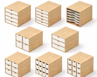 Kallax Bundle – 8 Designs: Laser Cut Files (DXF SVG PDF) | Ikea Kallax Value Pack