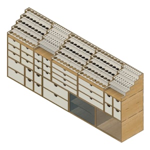 Modular Desktop Organizer: Laser Cut Files (SVG DXF)