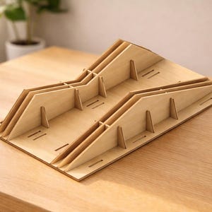 Rc Crawler Axes Obstacle: Laser Cut Files (DXF SVG PDF) | Verstellbarer Rock-Gang