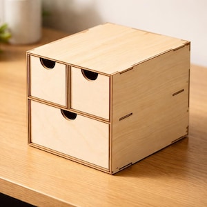 Hobby Drawer Organizer – 3 in 1: Laser Cut Files (DXF SVG PDF) | Modular Desktop Storage