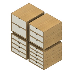 Kallax Insert Mini Bundle: Laser Cut Files (Digital files)