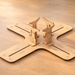 Model Airplane Stand: Laser Cut Files (DXF SVG PDF) | Aircraft Display 1/72 1/48 1/32 Scale