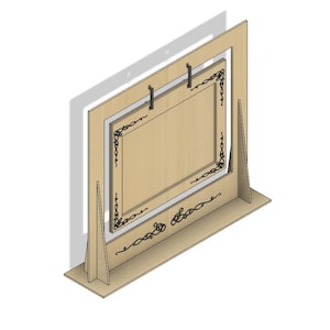 Premium Hanging Frame | Photo Frame | Picture frame | Laser cut files | 2D DXF SVG PDF files | Glowforge