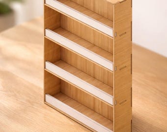 Modular Wall Paint Rack: Laser Cut Files (DXF SVG PDF) | Desktop Hobby Paint Organizer