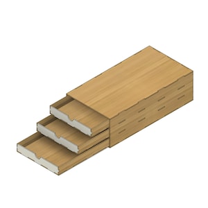 Pen | Pencil | Marker | Tool Organizer| Laser cut files | Drawing | Painting | 2D DXF SVG files | Glowforge