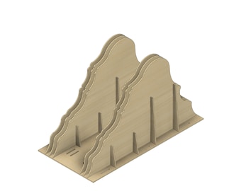 Rock Crawler Uphill Obstacle | RC Crawler | 3mm | Laser cut files | Adjustable Positions | 2D DXF SVG files | Glowforge