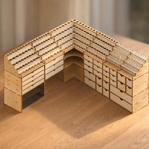 Modular Desktop Organizer: Laser Cut Files (DXF, SVG)