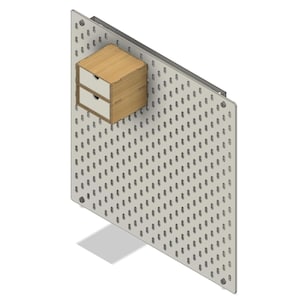 Ikea Skadis Storage | Ikea Hack | Two Drawers | 3mm, 4mm, 5mm Thick | Laser cutting files | 2D DXF SVG PDF Digital files