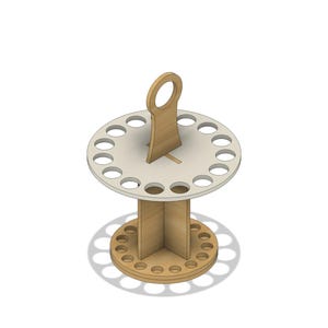 Laser Cut Brush Holder: 3-6mm, DXF SVG PDF Files (Digital Download)