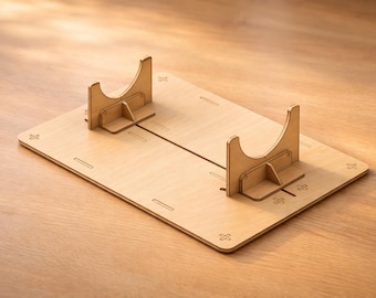 Model Ship Holder – Adjustable: Laser Cut Files (DXF SVG PDF) | Ship Model Display Stand