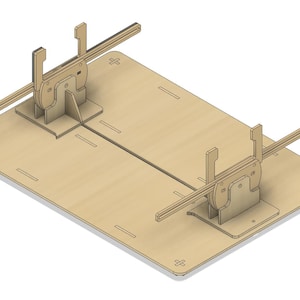 Hobby model ship holder | Laser cut files | 2D DXF SVG template files | Glowforge