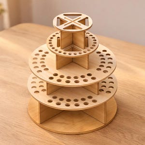 Pinsel und Stift-Organizer: Laser Cut Files (DXF SVG PDF) | Schreibtisch Kunst Versorgung Lagerung