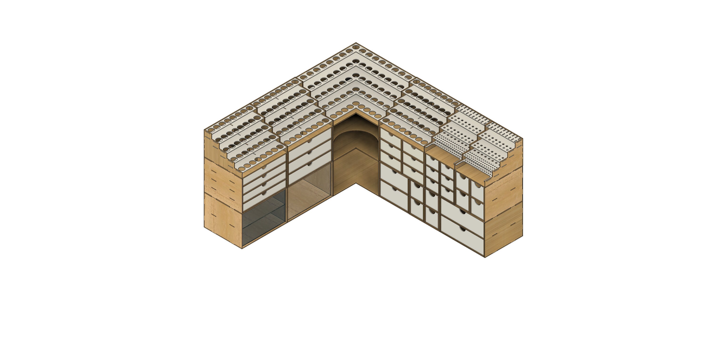 Modular Desktop Organizer: Laser Cut Files (DXF SVG PDF) | Hobby ...
