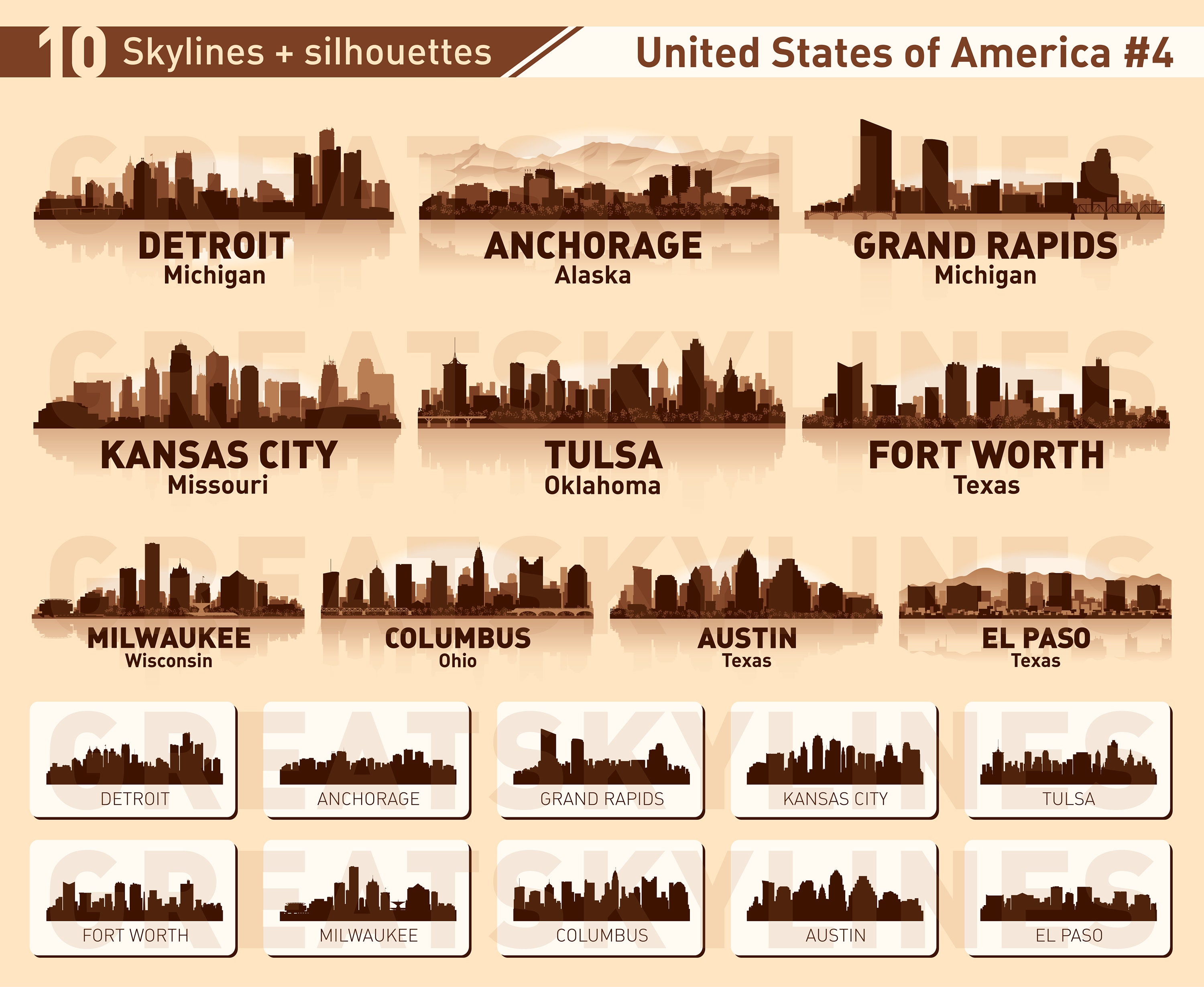 10 Städte der Vereinigten Staaten von Amerika 4 Stadt Etsy