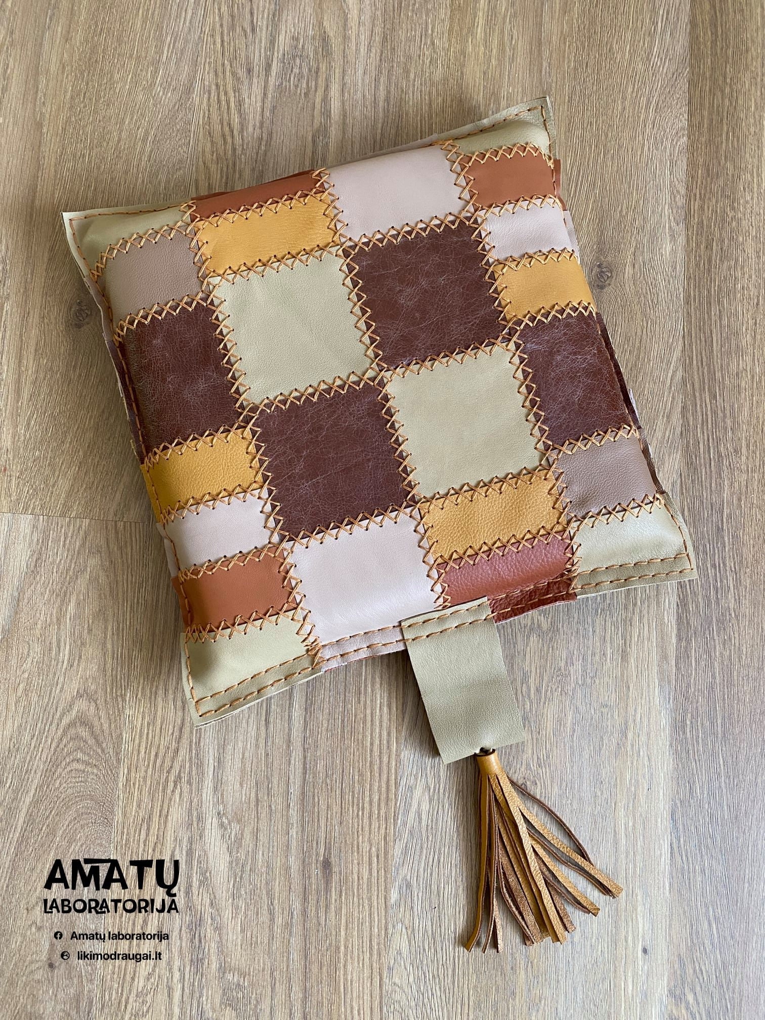 Leather Chair Cushion Varios Brown Etsy UK