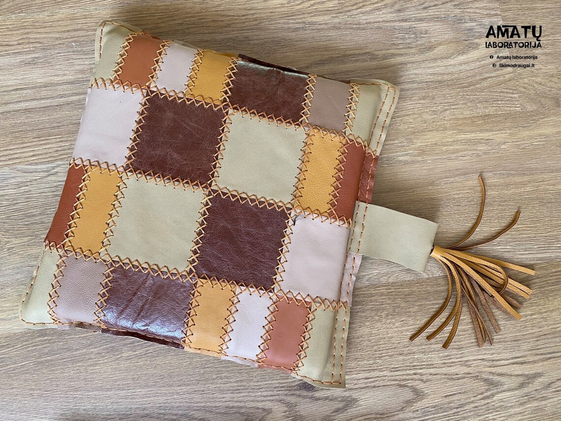 Leather Chair Cushion Varios Brown Etsy UK