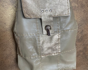 Light leather backpack
