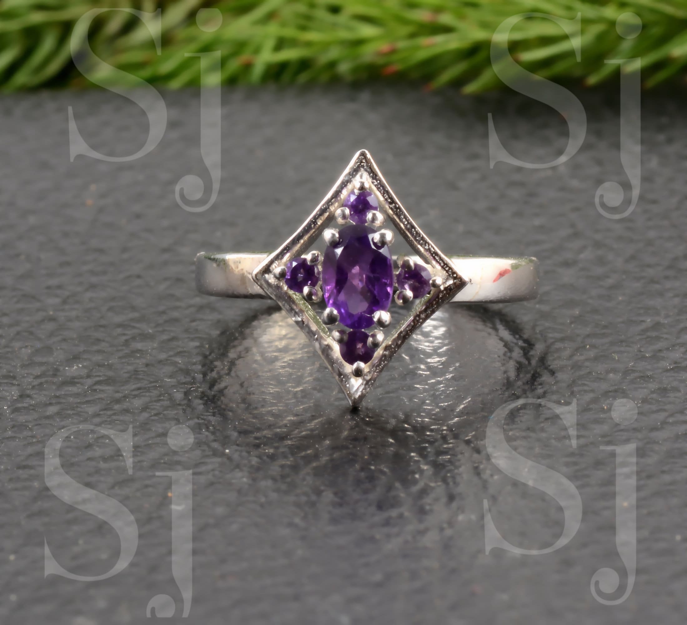 Christmas sale Blue Ring 925 Handmade Natural Etsy