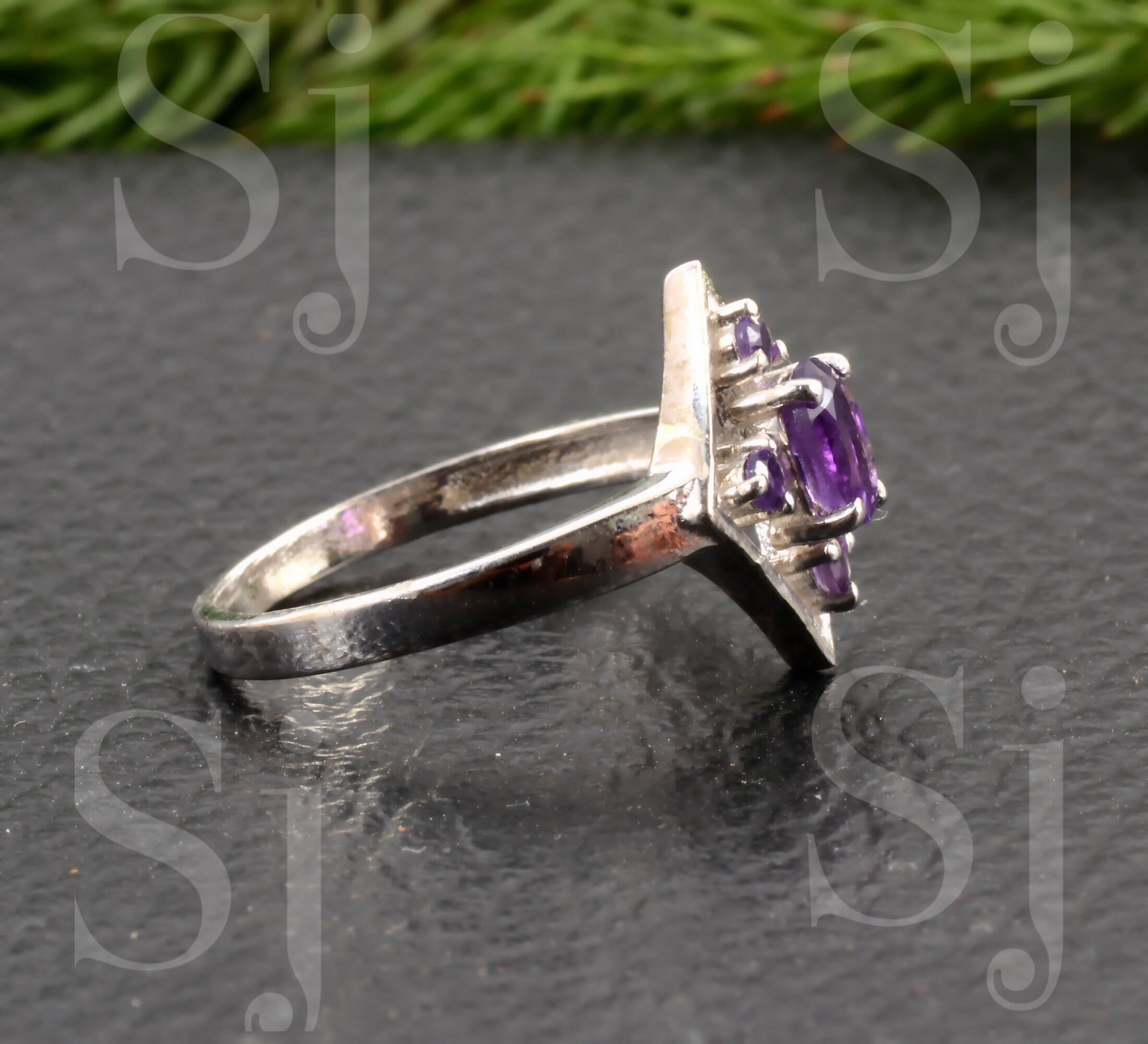 Christmas sale Blue Ring 925 Handmade Natural Etsy